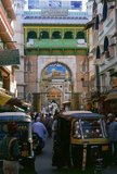 The Nizam Gate was built in 1915 by the Nizam of Hyderabad and leads to the Sufi shrine of Moinuddin Chishti.<br/><br/>

Ajmer (Sanskrit Ajayameru) was founded in the late 7th century CE by Dushyant Chauhan. The Chauhan dynasty ruled Ajmer in spite of repeated invasions by Turkic marauders from Central Asia across the north of India. Ajmer was conquered by Muhammad of Ghor, founder of the Delhi Sultanate, in 1193. However, the Chauhan rulers were allowed autonomy upon the payment of a heavy tribute to the conquerors. Ajmer remained subject to Delhi until 1365 when it was captured by the ruler of Mewar. In 1509, control of Ajmer was disputed between the Maharajas of Mewar and Marwar unitil it was conquered by the Marwar in 1532. The city was conquered by the Mughal emperor Akbar in 1559. In the 18th century, control passed to the Marathas.<br/><br/>

In 1818 the British forced the Marathas to cede the city for 50,000 rupees whereupon it became part of the province of Ajmer-Merwara, which consisted of the districts of Ajmer and Merwara and were physically separated by the territory of the Rajputana Agency. Ajmer-Merwara was directly administered by the British Raj, by a commissioner who was subordinate to the Governor-General's agent for Rajputana. Ajmer-Merwara remained a province of India until 1950, when it became the Ajmer State.<br/><br/>

Ajmer state became part of Rajasthan state on 1 November 1956.