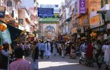 The Nizam Gate was built in 1915 by the Nizam of Hyderabad and leads to the Sufi shrine of Moinuddin Chishti.<br/><br/>

Ajmer (Sanskrit Ajayameru) was founded in the late 7th century CE by Dushyant Chauhan. The Chauhan dynasty ruled Ajmer in spite of repeated invasions by Turkic marauders from Central Asia across the north of India. Ajmer was conquered by Muhammad of Ghor, founder of the Delhi Sultanate, in 1193. However, the Chauhan rulers were allowed autonomy upon the payment of a heavy tribute to the conquerors. Ajmer remained subject to Delhi until 1365 when it was captured by the ruler of Mewar. In 1509, control of Ajmer was disputed between the Maharajas of Mewar and Marwar unitil it was conquered by the Marwar in 1532. The city was conquered by the Mughal emperor Akbar in 1559. In the 18th century, control passed to the Marathas.<br/><br/>

In 1818 the British forced the Marathas to cede the city for 50,000 rupees whereupon it became part of the province of Ajmer-Merwara, which consisted of the districts of Ajmer and Merwara and were physically separated by the territory of the Rajputana Agency. Ajmer-Merwara was directly administered by the British Raj, by a commissioner who was subordinate to the Governor-General's agent for Rajputana. Ajmer-Merwara remained a province of India until 1950, when it became the Ajmer State.<br/><br/>

Ajmer state became part of Rajasthan state on 1 November 1956.